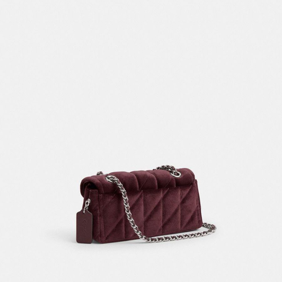 COACH® Tabby 20 With Quilting Women Shoulder Bag Burgundy | QZGN96430