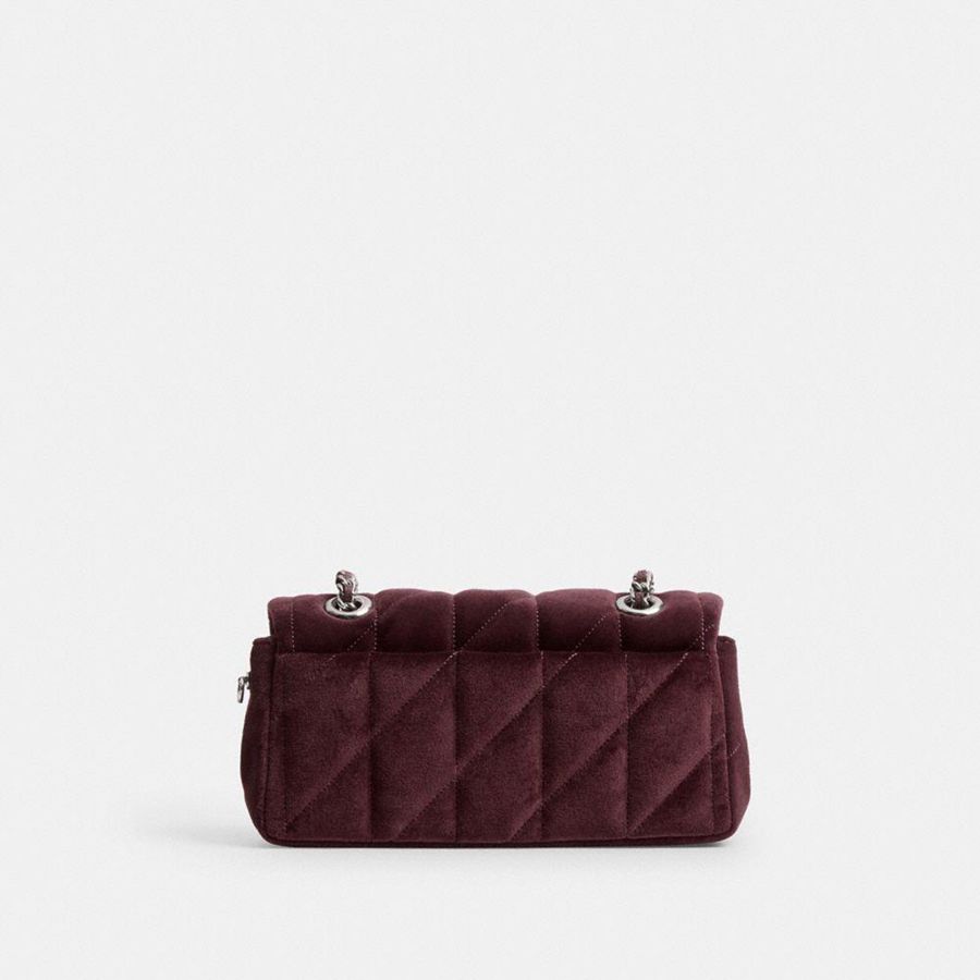 COACH® Tabby 20 With Quilting Women Shoulder Bag Burgundy | QZGN96430