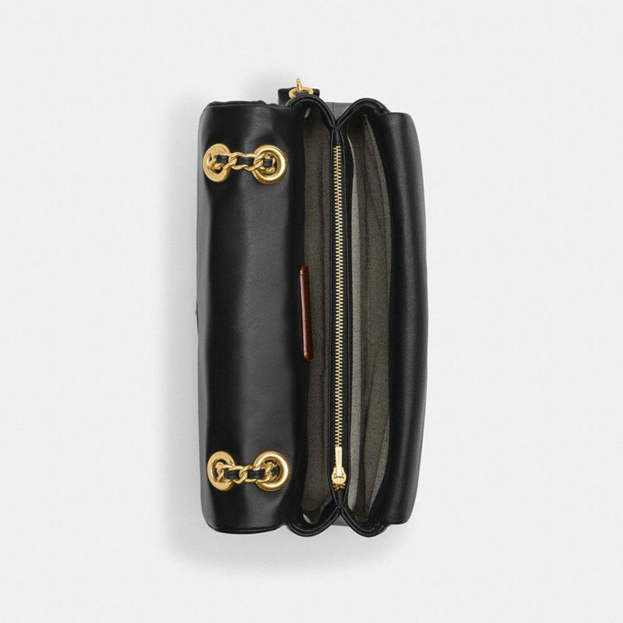 COACH® Tabby 26 With Pillow Quilting Women Shoulder Bag Black | UJWK42368