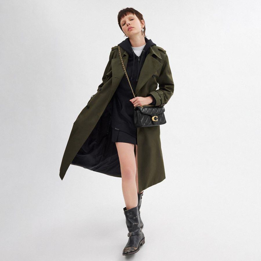 COACH® Tabby 26 With Pillow Quilting Women Shoulder Bag Black | UJWK42368