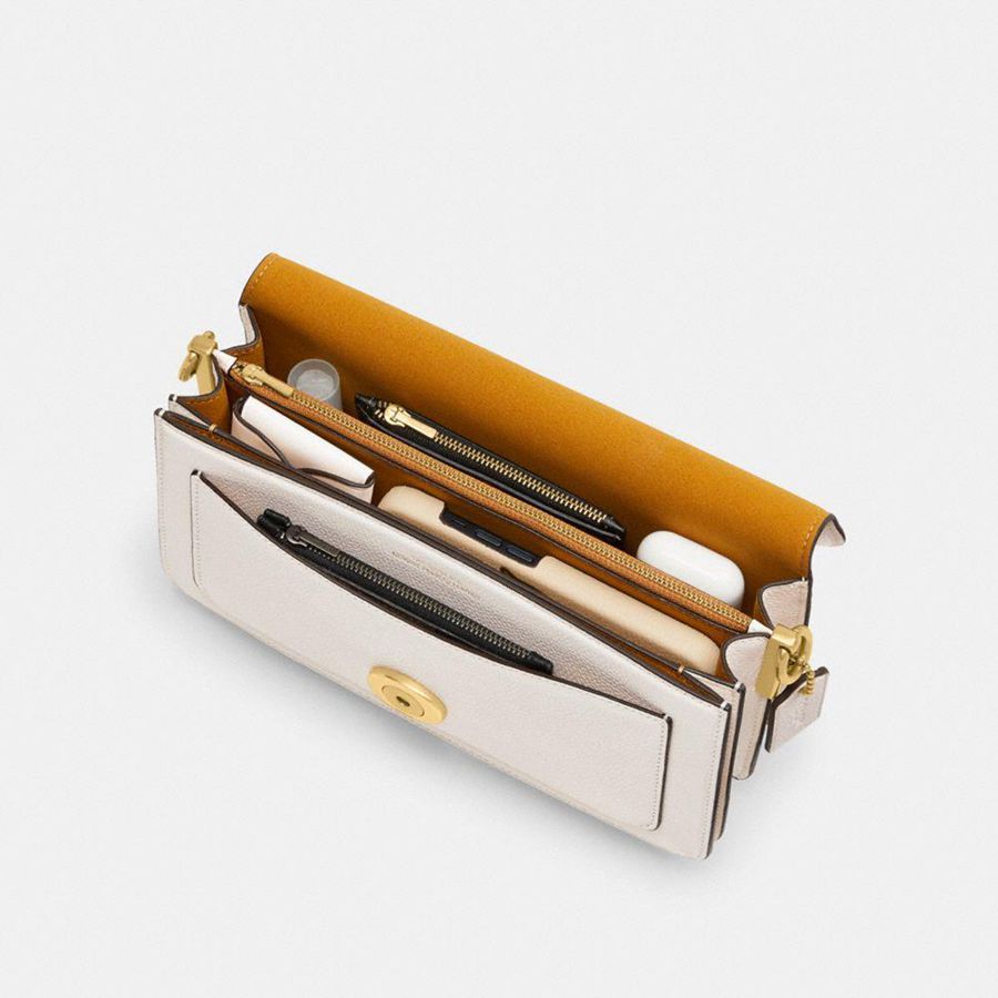 COACH® Tabby 26 Women Shoulder Bag White | QWPY36082