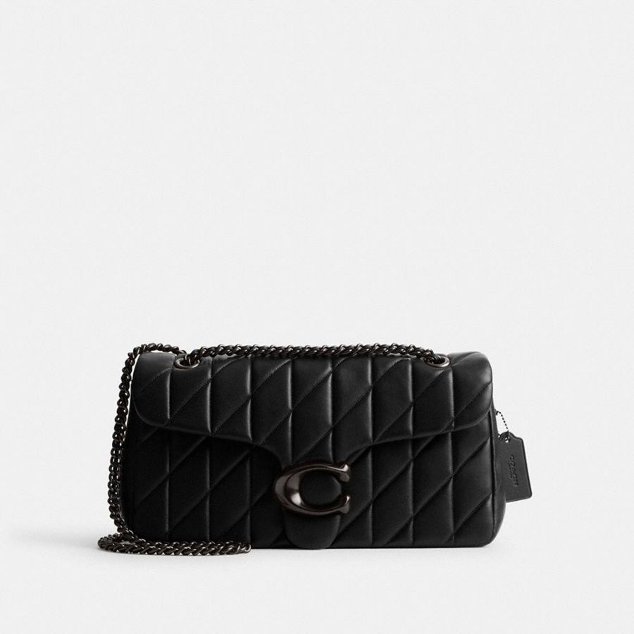 COACH® Tabby 33 With Quilting Women Shoulder Bag Black | GVHJ40793