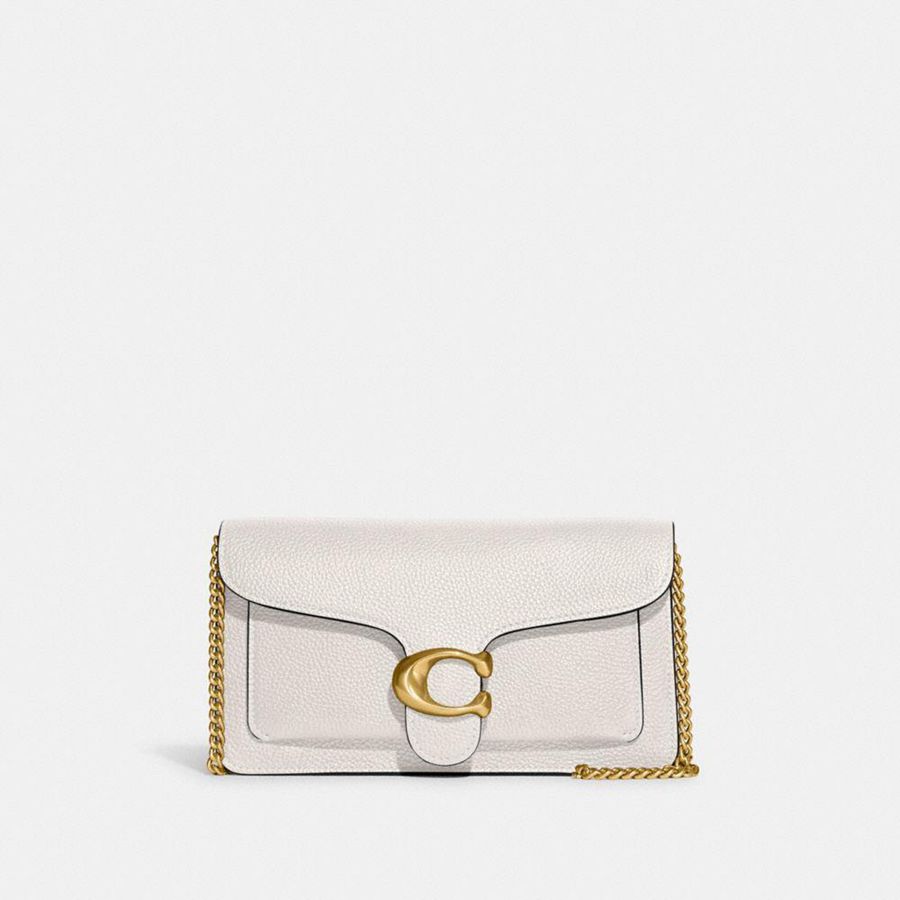 COACH® Tabby Chain Women Clutch Bags White | QPMV46027