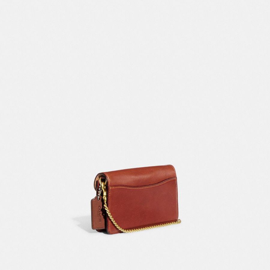 COACH® Tabby Crossbody Wristlet In Signature Canvas Women Clutch Bags Brown | MHFS68419