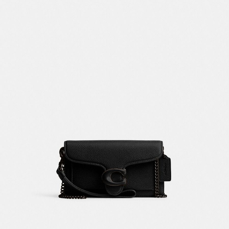COACH® Tabby Crossbody Wristlet Women Clutch Bags Black | VWHN49708