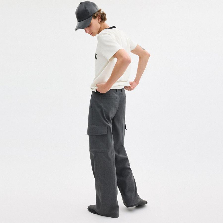 COACH® Tailored Women Pants Grey | JAYM93401