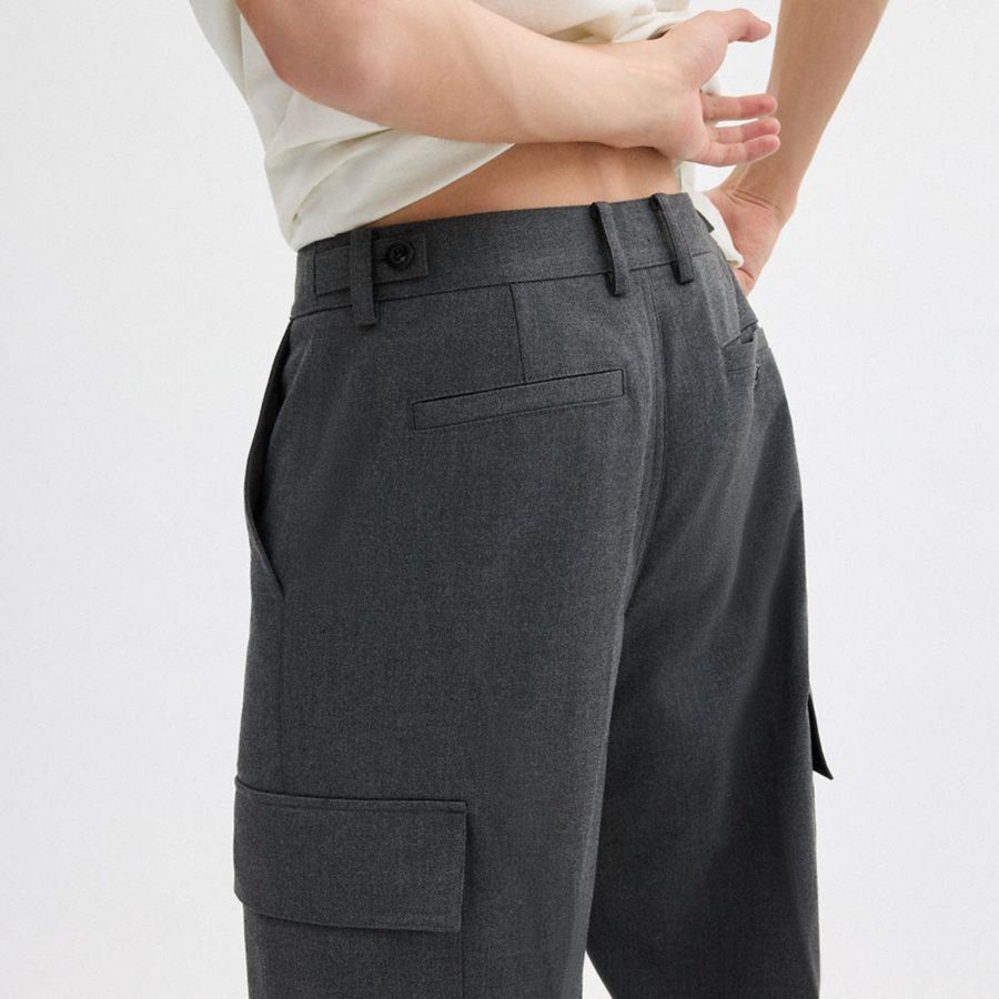 COACH® Tailored Women Pants Grey | JAYM93401