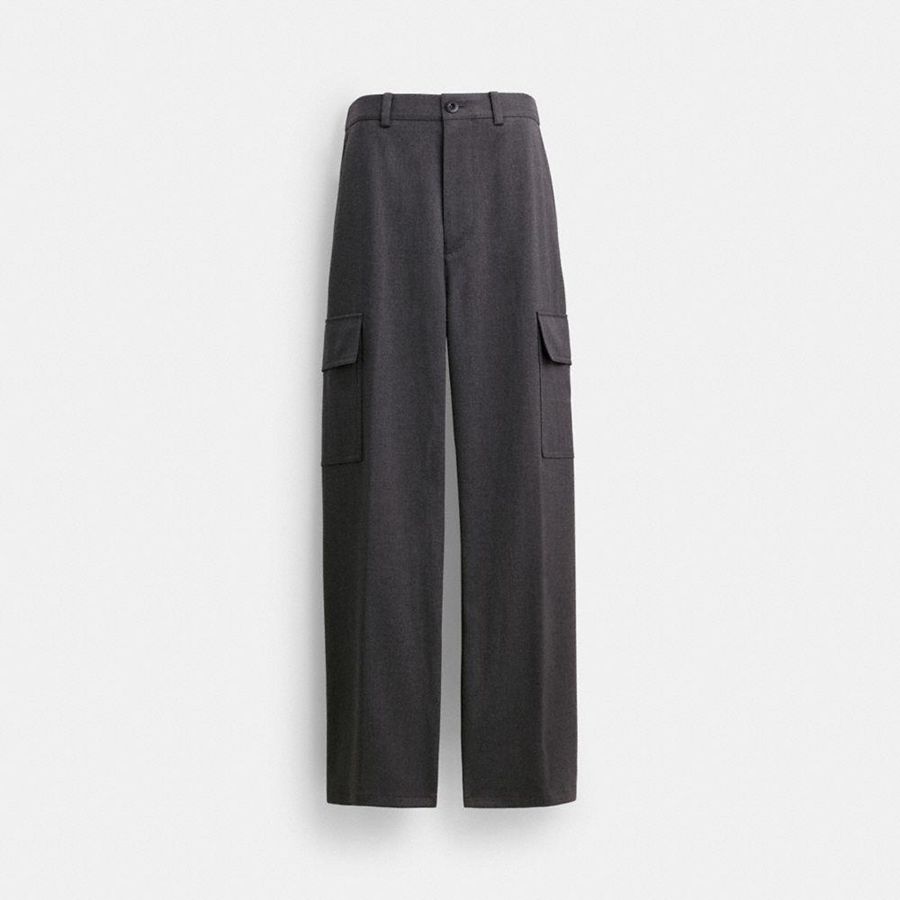 COACH® Tailored Women Pants Grey | JAYM93401
