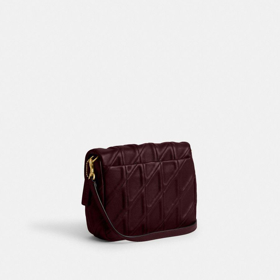 COACH® Times Square Tabby With Quilting Women Shoulder Bag Burgundy | AFMU04718
