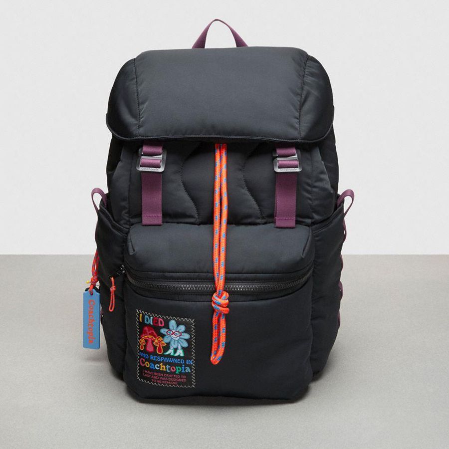 COACH® Topia Loop Men Backpack Black | TEFA25936