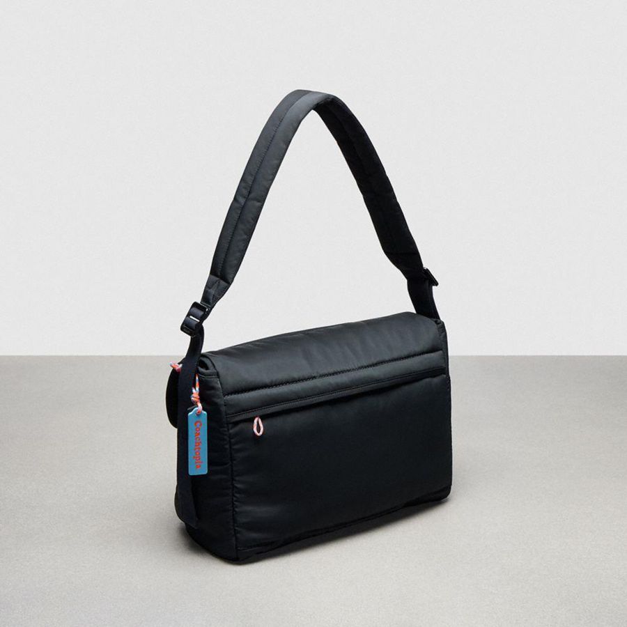COACH® Topia Loop Messenger Men Crossbody Bag Black | VDYU70852