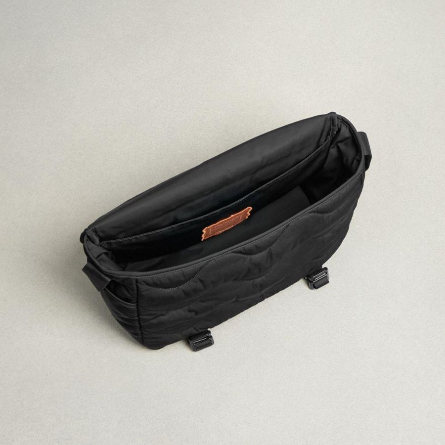 COACH® Topia Loop Messenger Men Crossbody Bag Black | VDYU70852