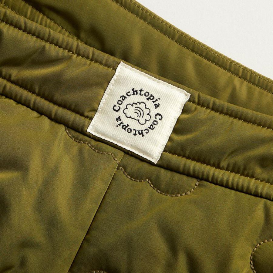 COACH® Topia Loop Quilted Cloud Women Skirt Olive | DMWH20367