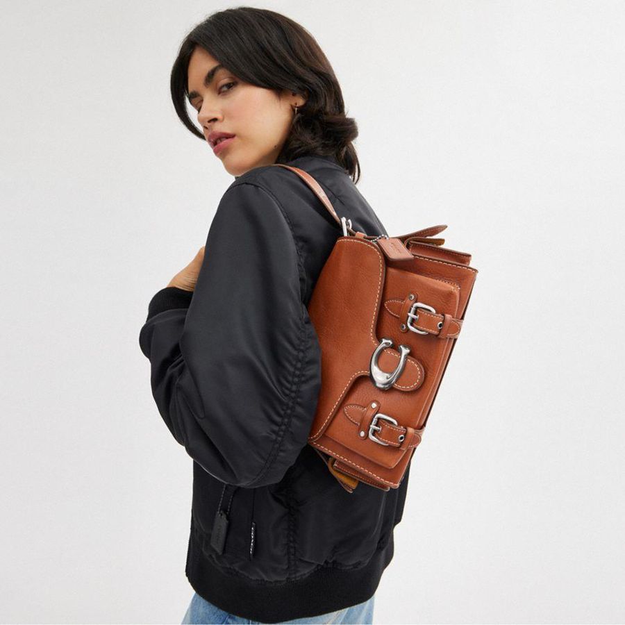 COACH® Western Tabby Women Shoulder Bag Brown | BVIF06783