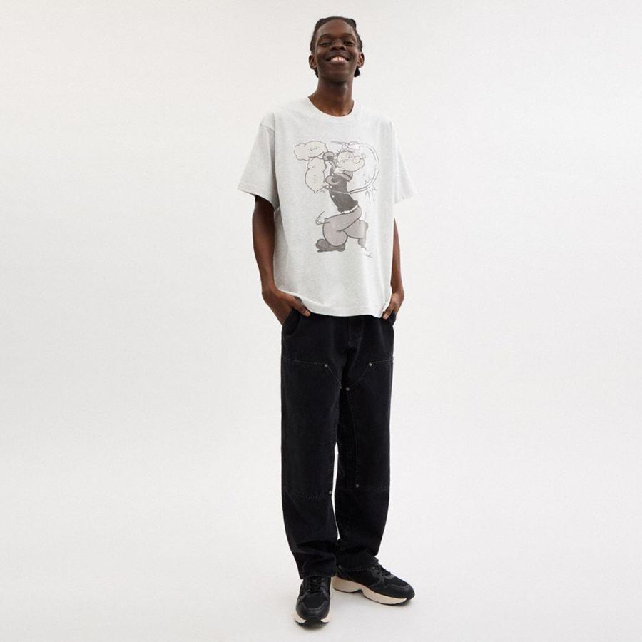 COACH® X Popeye Men T-Shirt White | LCIY14708