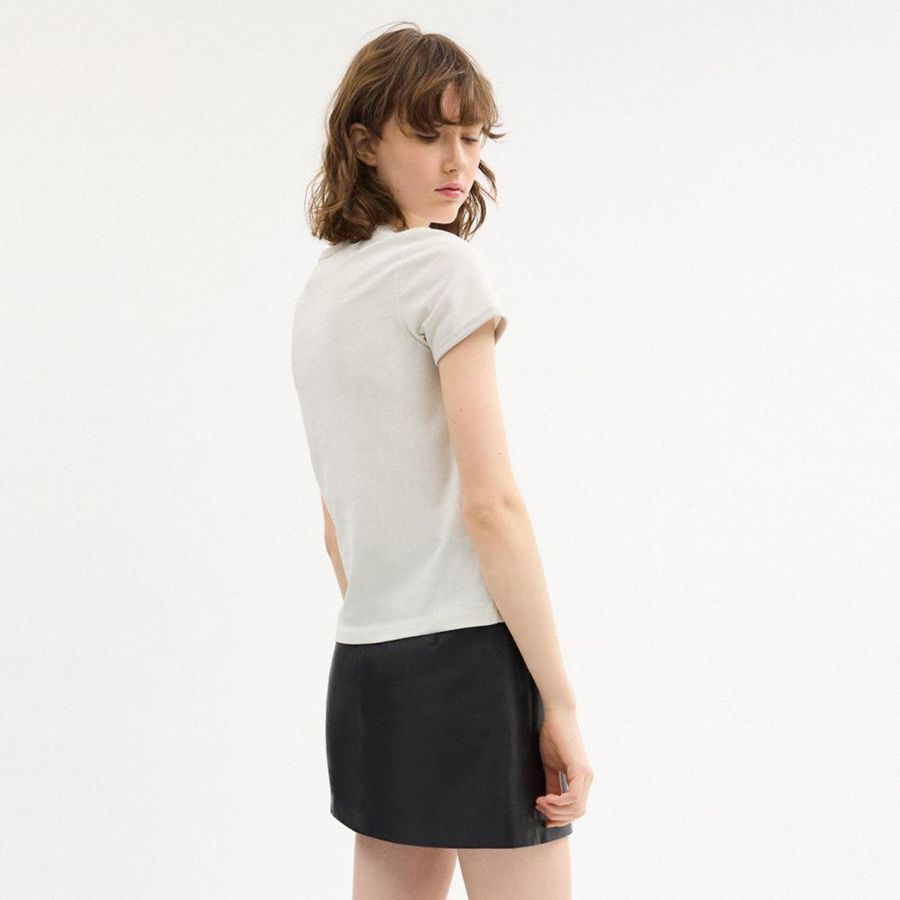 COACH® X Popeye Ringer Women T-Shirt White | AUWK86907